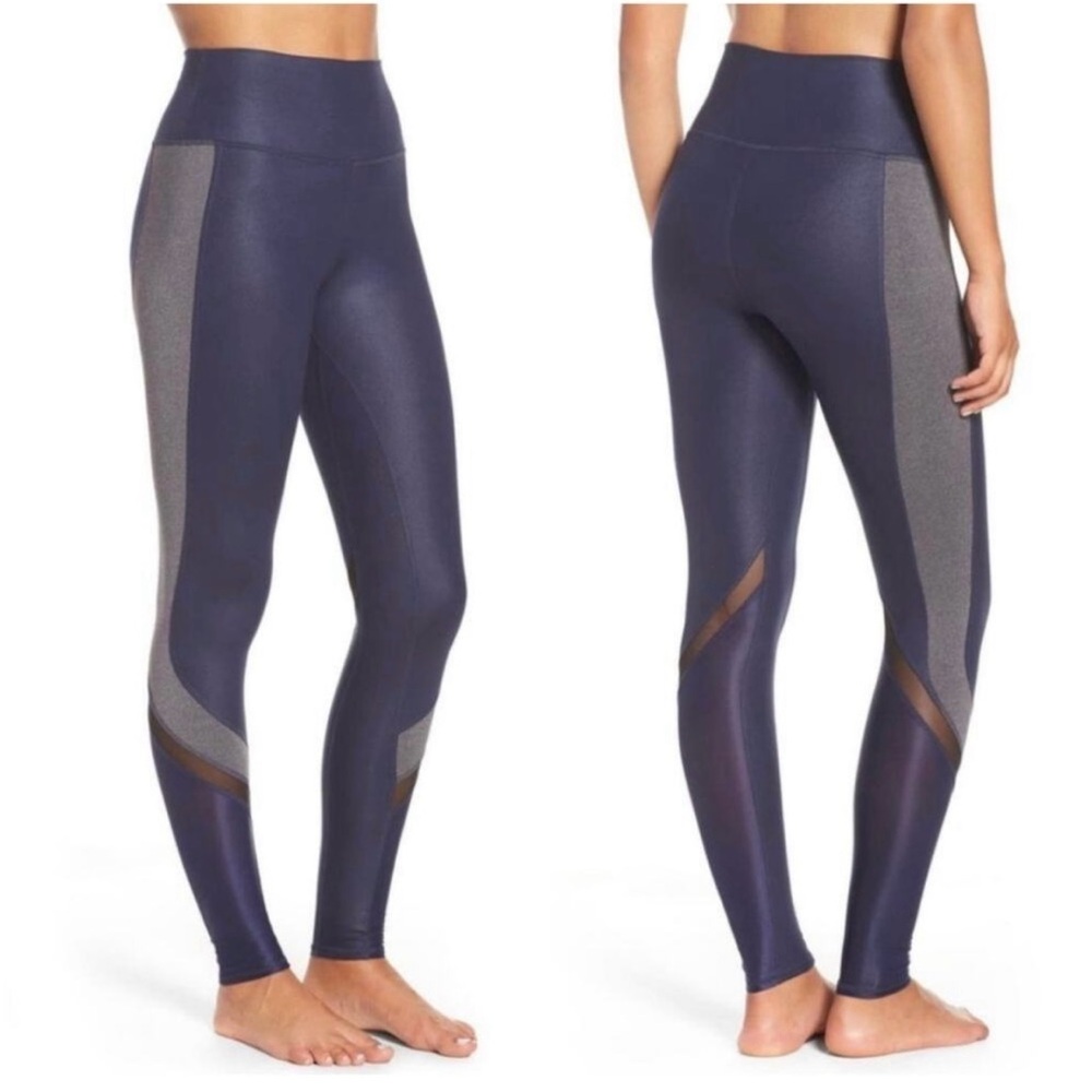 Alo YOGA ELEVATE LEGGINGS women’s size small  blue & grey leggings worn once